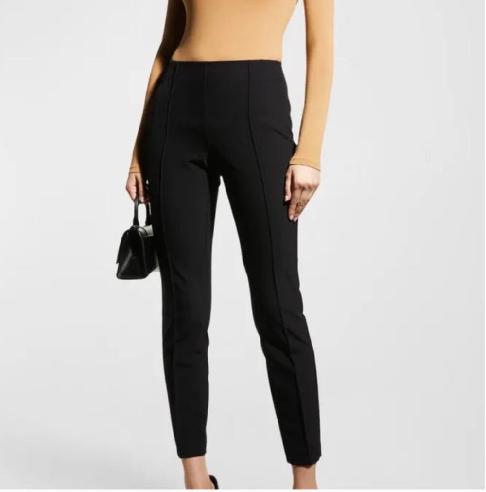 Lafayette 148 Black Gramercy Acclaimed Stretch Pants Sz 8
